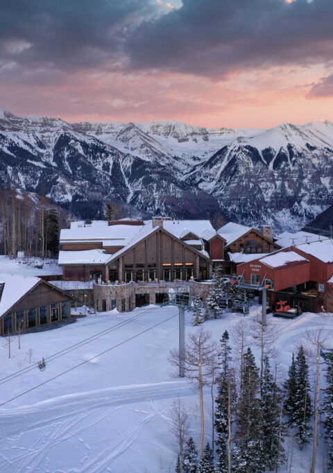 Alpine Club in Telluride Colorado with mountains in the background